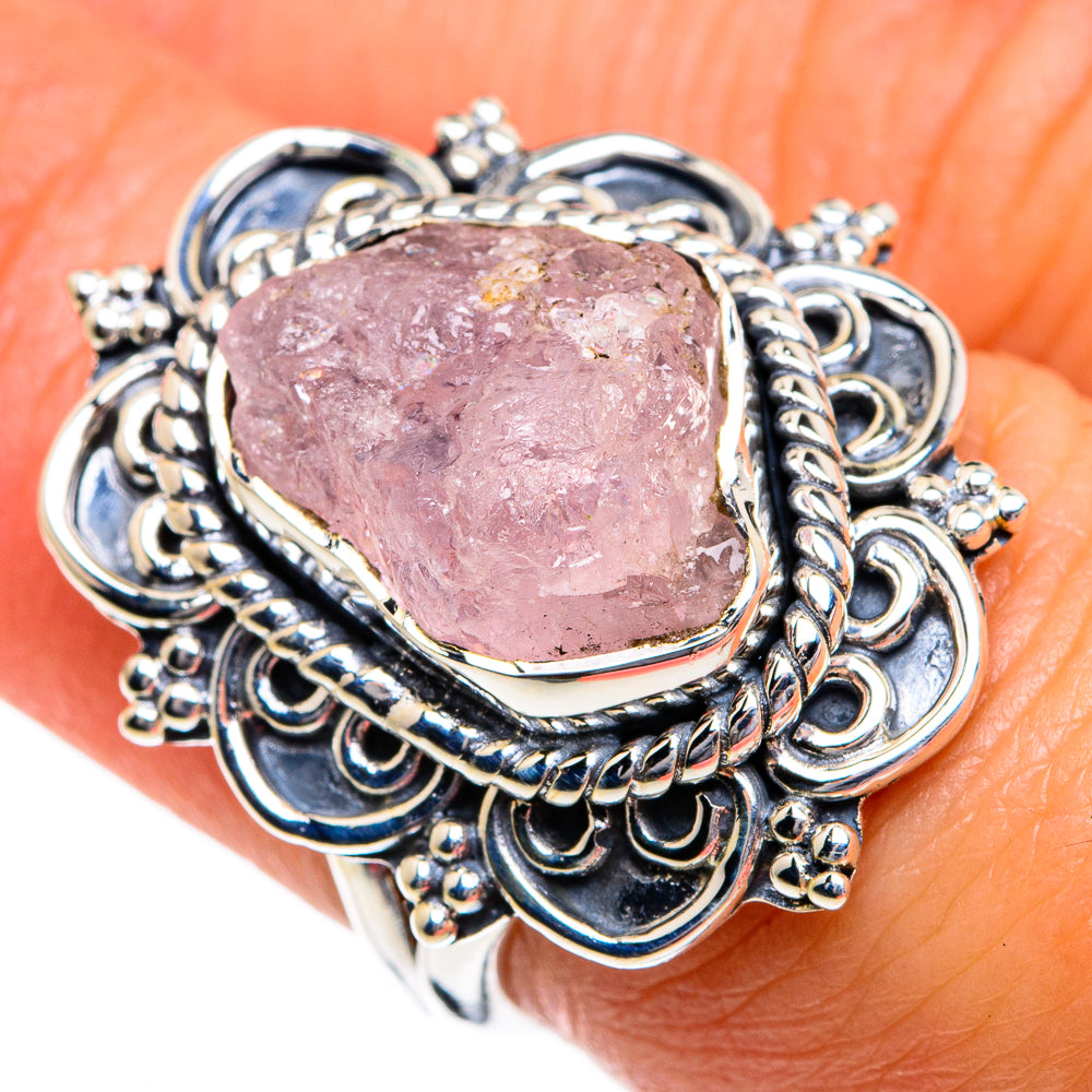 Rose Quartz Rings handcrafted by Ana Silver Co - RING80711