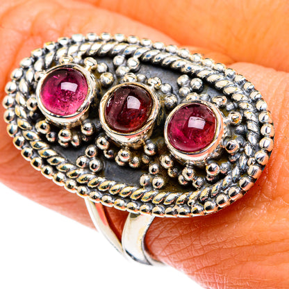 Pink Tourmaline Rings handcrafted by Ana Silver Co - RING80712