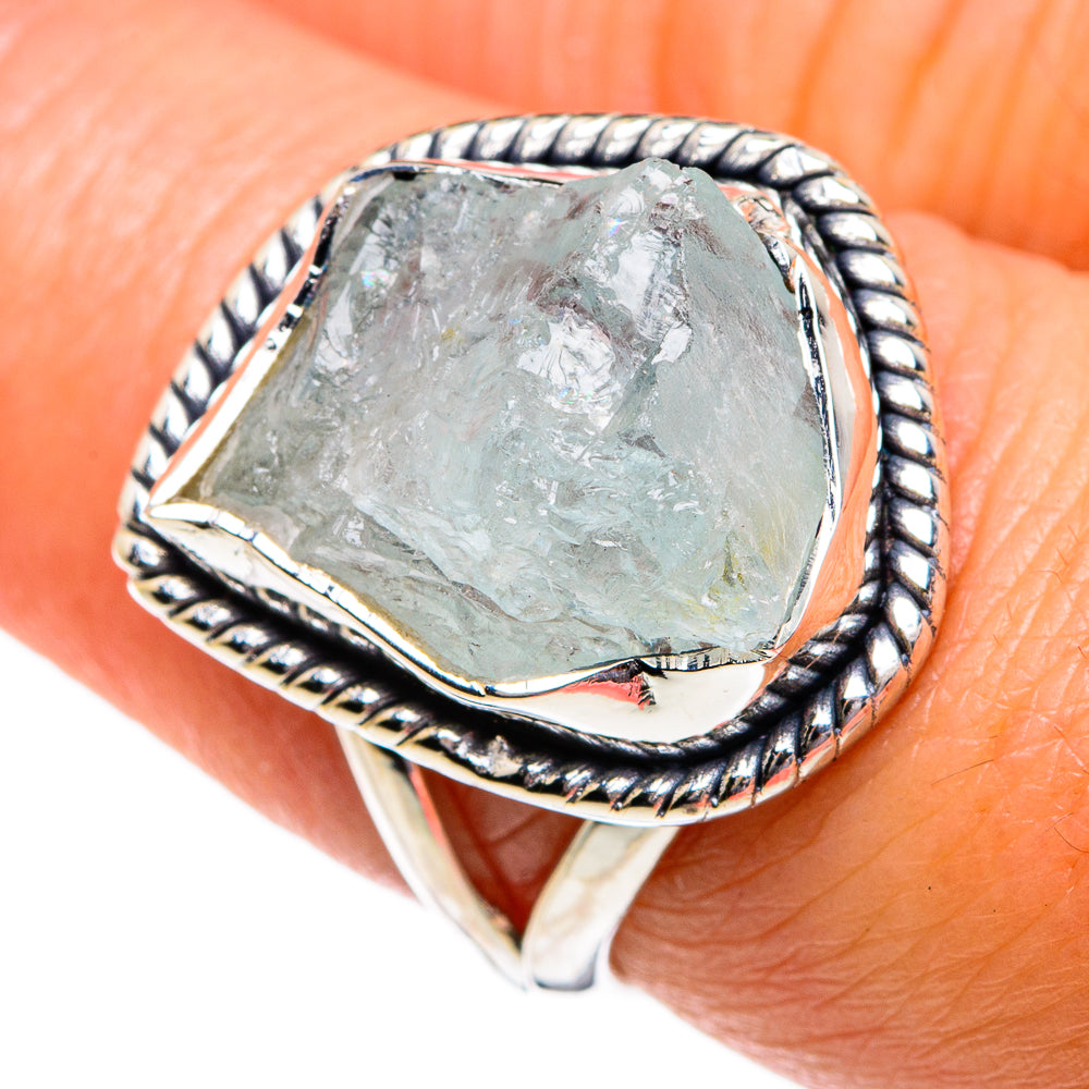 Aquamarine Rings handcrafted by Ana Silver Co - RING80724