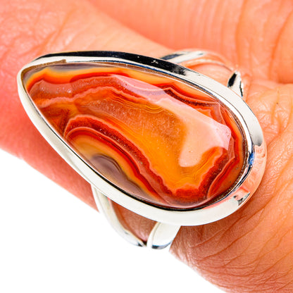 Lake Superior Agate Rings handcrafted by Ana Silver Co - RING80735