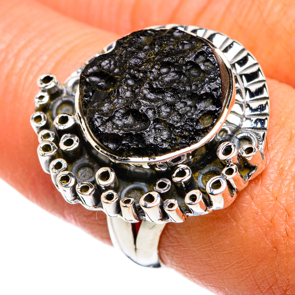 Tektite Rings handcrafted by Ana Silver Co - RING80740