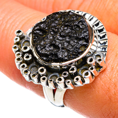 Tektite Rings handcrafted by Ana Silver Co - RING80740