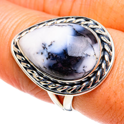 Dendritic Opal Rings handcrafted by Ana Silver Co - RING80744