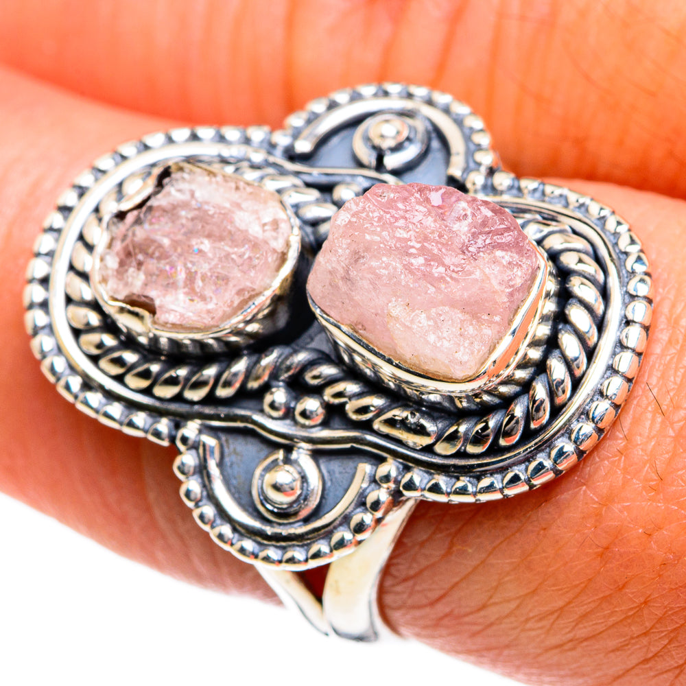 Rose Quartz Rings handcrafted by Ana Silver Co - RING80763