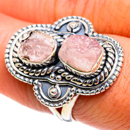 Rose Quartz Rings handcrafted by Ana Silver Co - RING80763