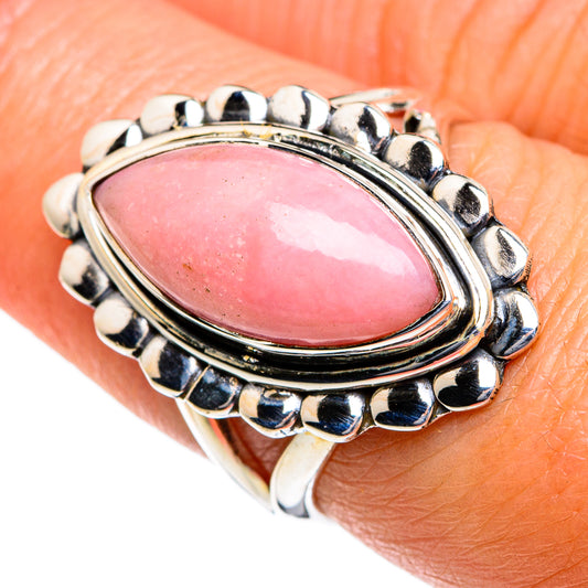 Pink Opal Rings handcrafted by Ana Silver Co - RING80764