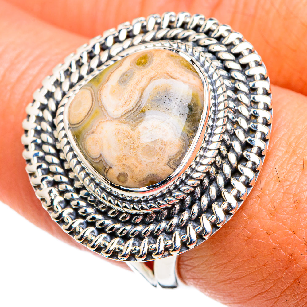 Ocean Jasper Rings handcrafted by Ana Silver Co - RING80768