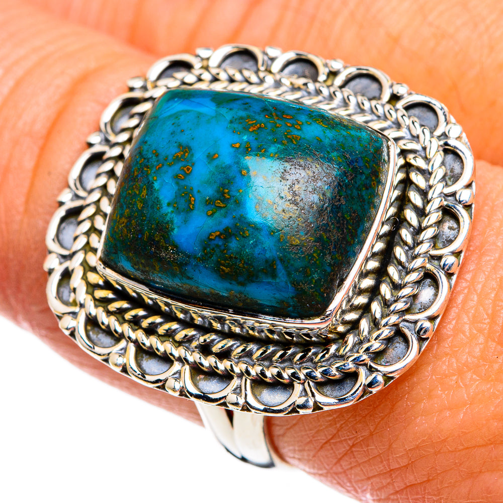 Chrysocolla Rings handcrafted by Ana Silver Co - RING80771