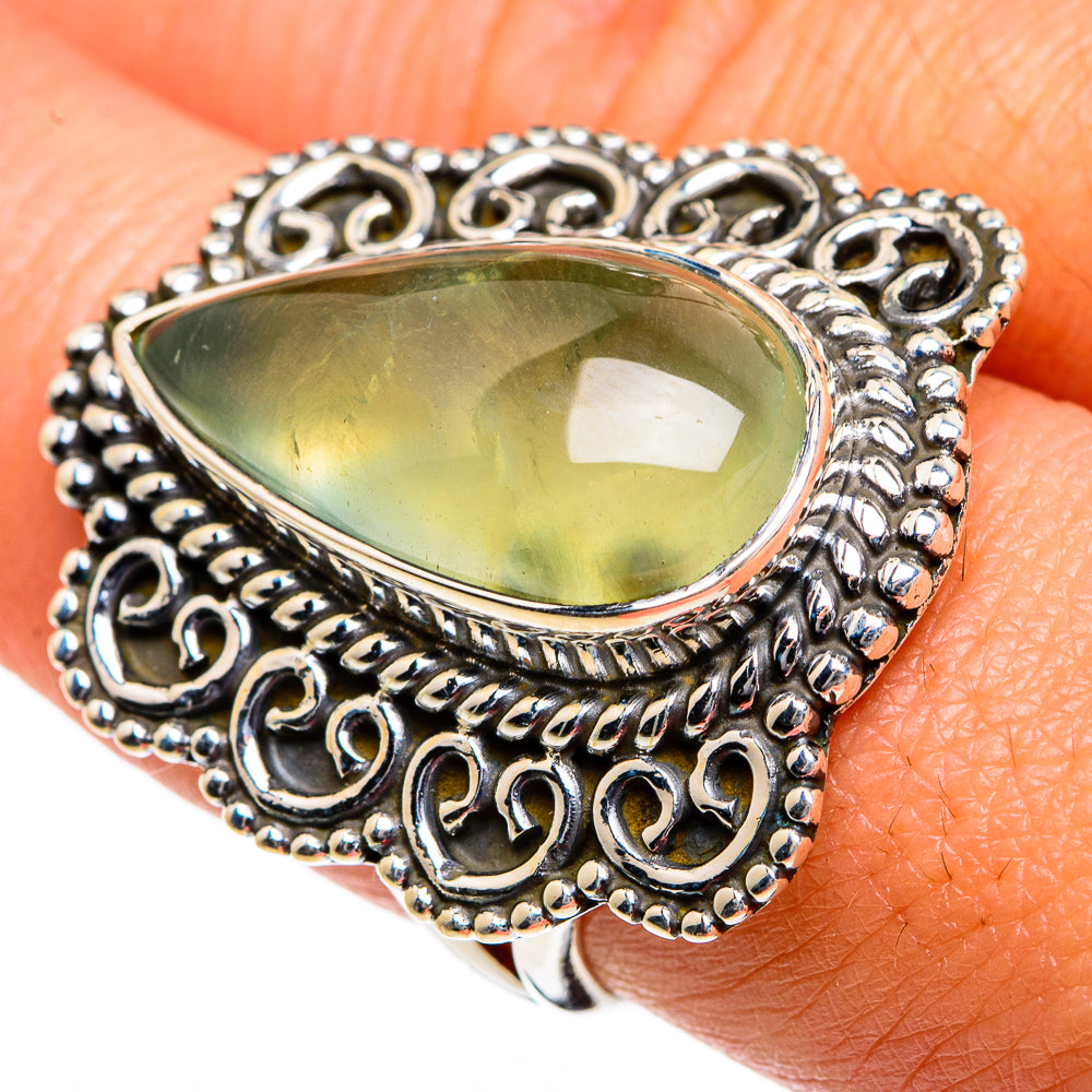 Prehnite Rings handcrafted by Ana Silver Co - RING80779