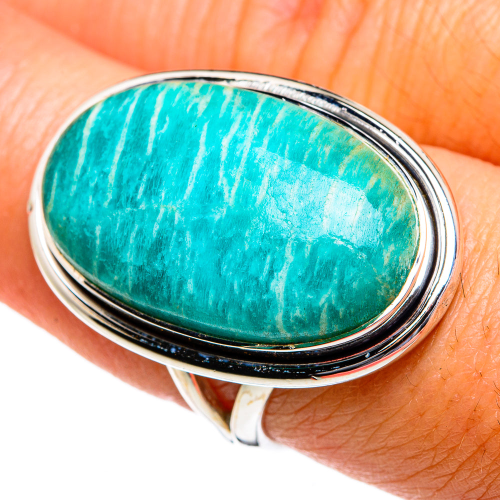 Amazonite Rings handcrafted by Ana Silver Co - RING80780