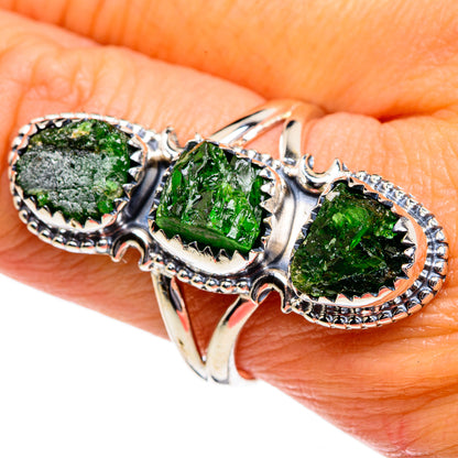 Chrome Diopside Rings handcrafted by Ana Silver Co - RING80781