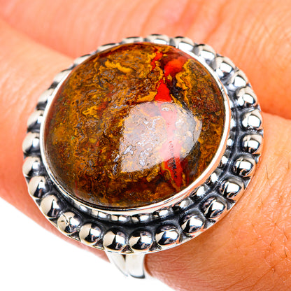 Moroccan Agate Rings handcrafted by Ana Silver Co - RING80784