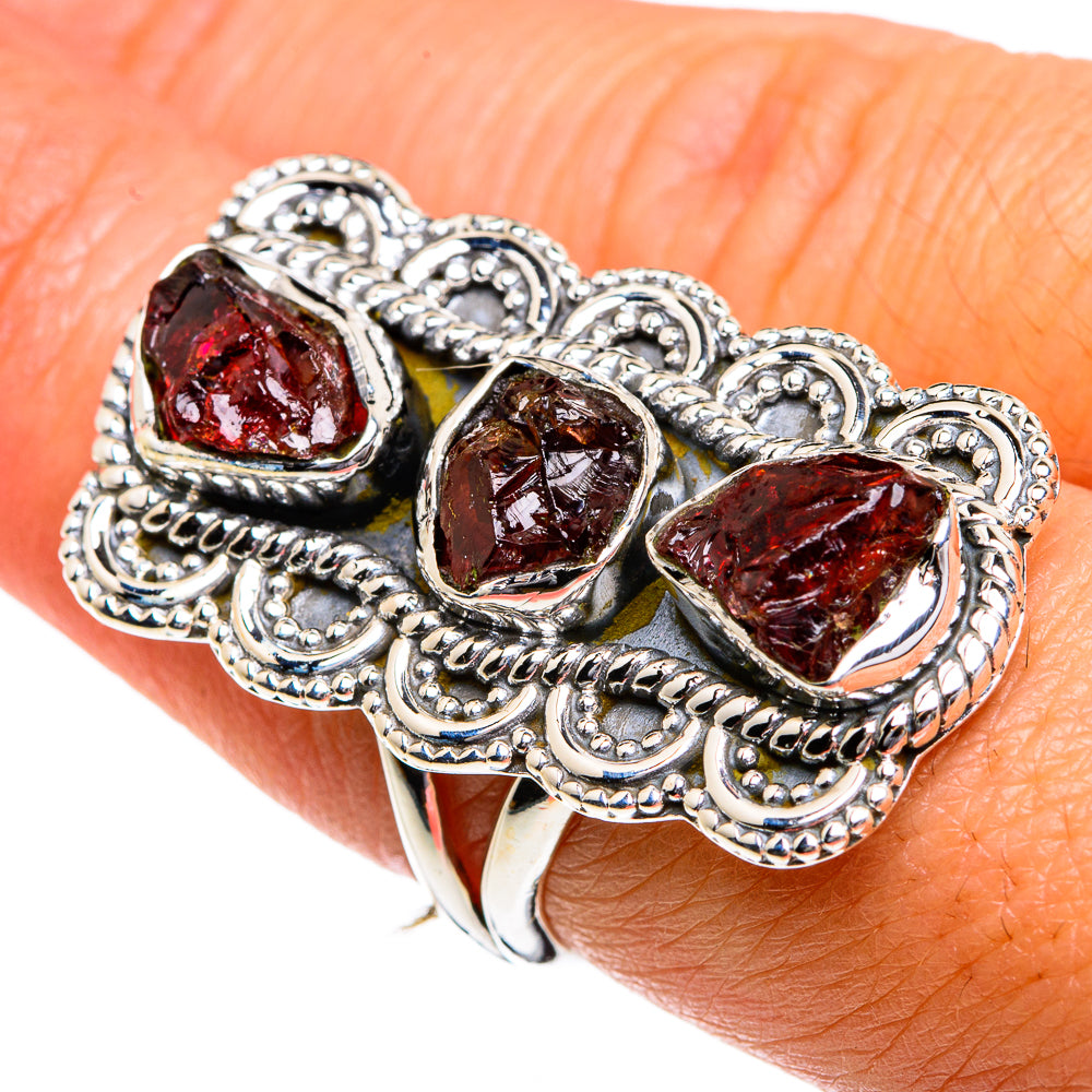 Garnet Rings handcrafted by Ana Silver Co - RING80792