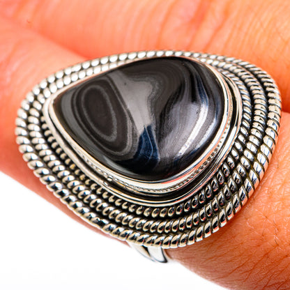 Psilomelane Rings handcrafted by Ana Silver Co - RING80796