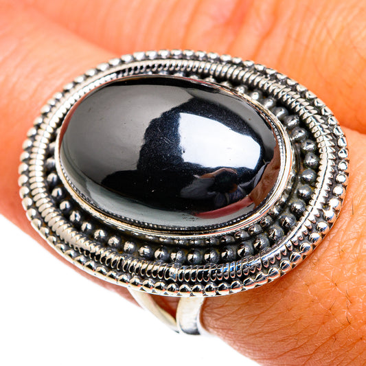 Hematite Rings handcrafted by Ana Silver Co - RING80805