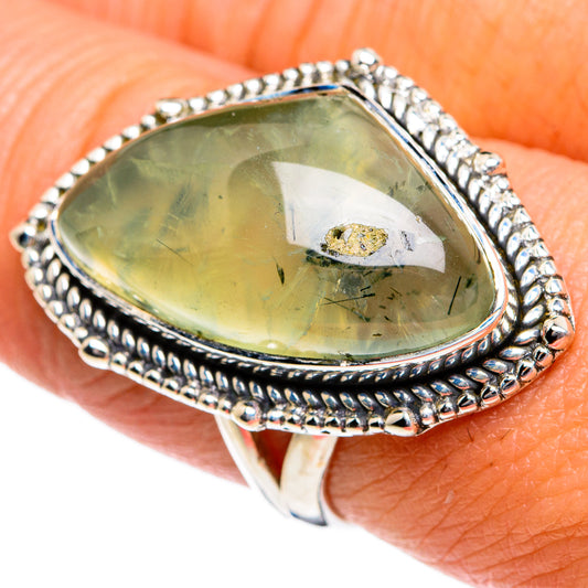 Prehnite Rings handcrafted by Ana Silver Co - RING80816