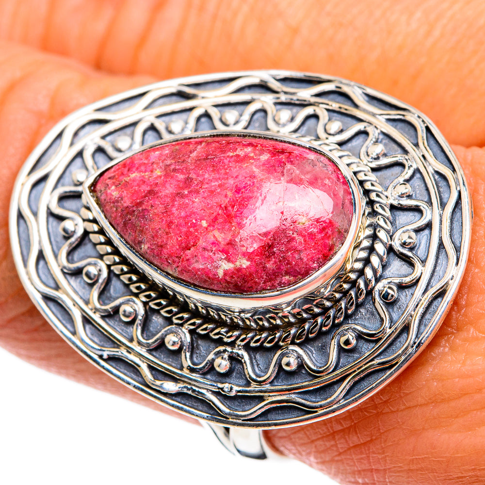 Thulite Rings handcrafted by Ana Silver Co - RING80828