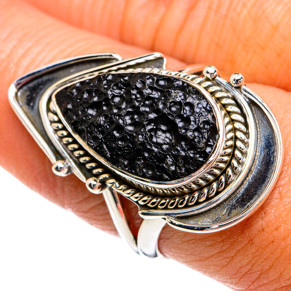 Tektite Rings handcrafted by Ana Silver Co - RING80833