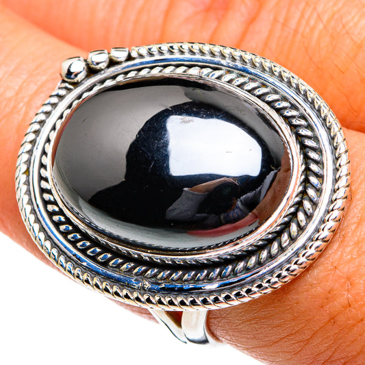 Hematite Rings handcrafted by Ana Silver Co - RING80841