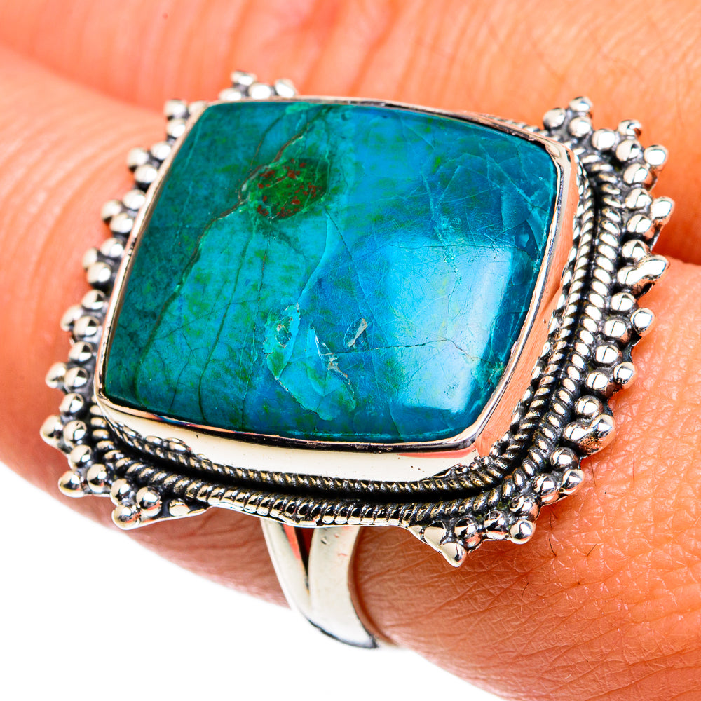 Chrysocolla Rings handcrafted by Ana Silver Co - RING80844