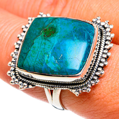 Chrysocolla Rings handcrafted by Ana Silver Co - RING80844