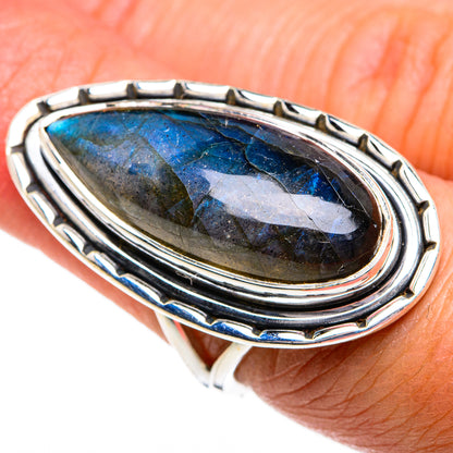Labradorite Rings handcrafted by Ana Silver Co - RING80846