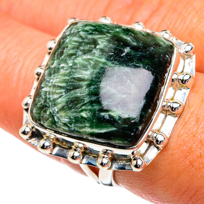 Seraphinite Rings handcrafted by Ana Silver Co - RING80850