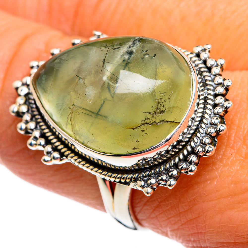Prehnite Rings handcrafted by Ana Silver Co - RING80851