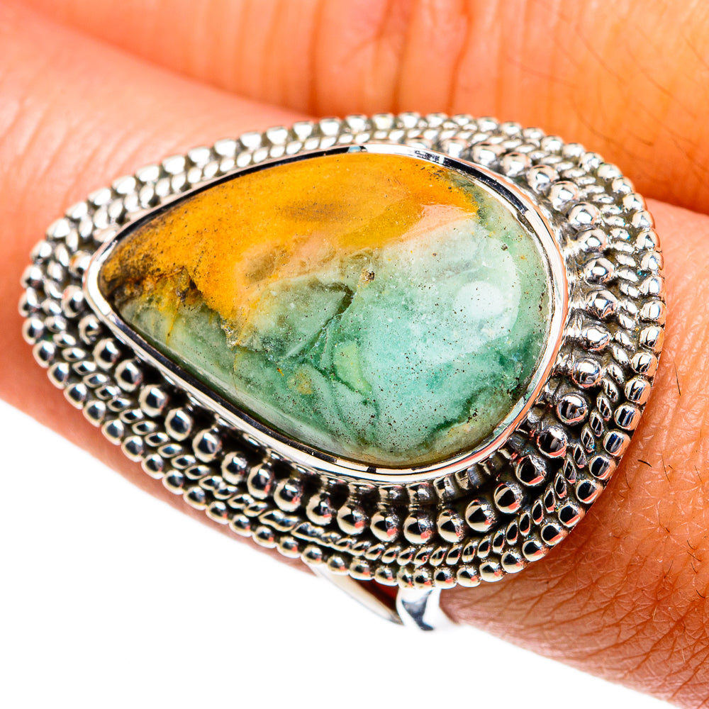 Ocean Jasper Rings handcrafted by Ana Silver Co - RING80852
