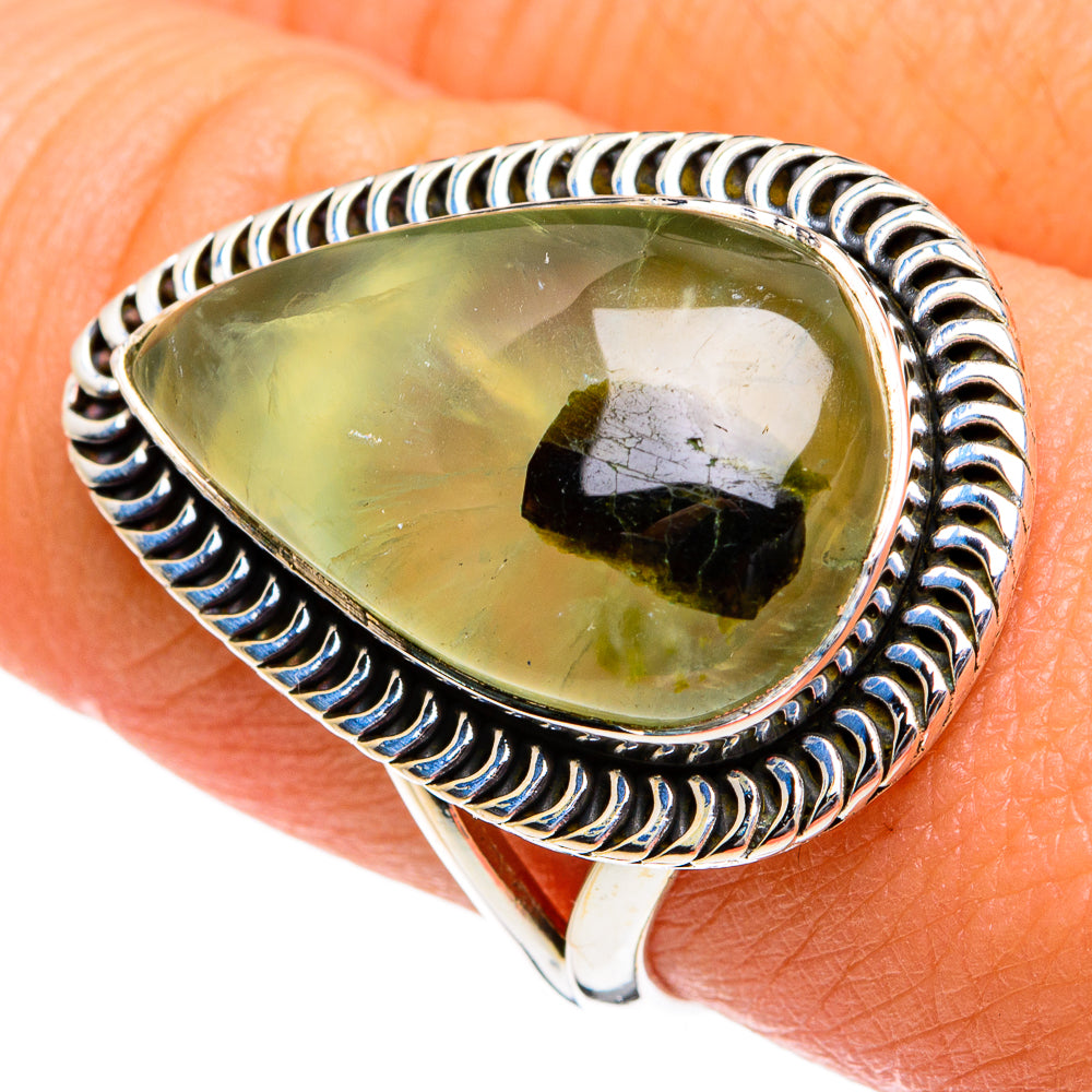 Prehnite Rings handcrafted by Ana Silver Co - RING80878