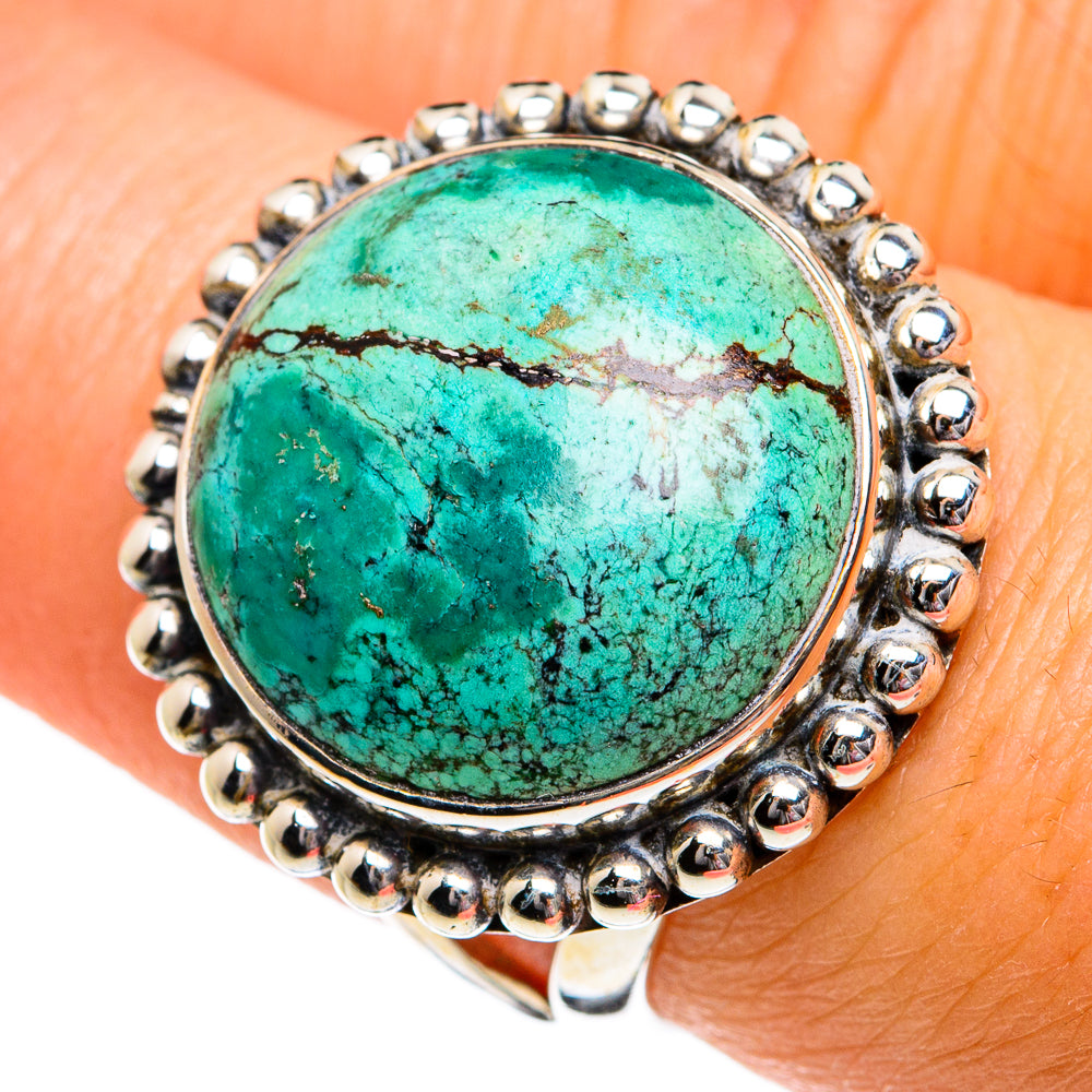 Tibetan Turquoise Rings handcrafted by Ana Silver Co - RING80879