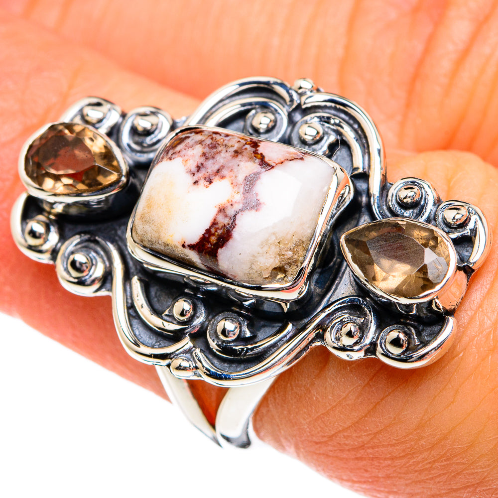 Peanut Wood Jasper Rings handcrafted by Ana Silver Co - RING80882