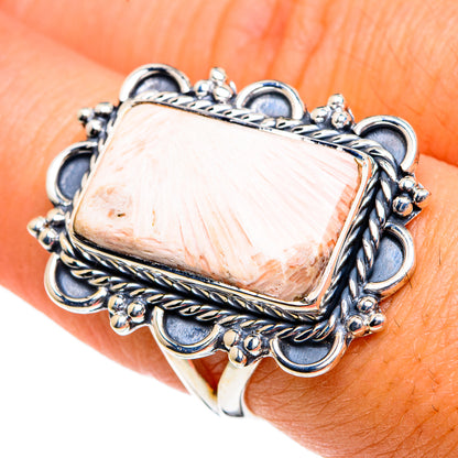 Scolecite Rings handcrafted by Ana Silver Co - RING80884