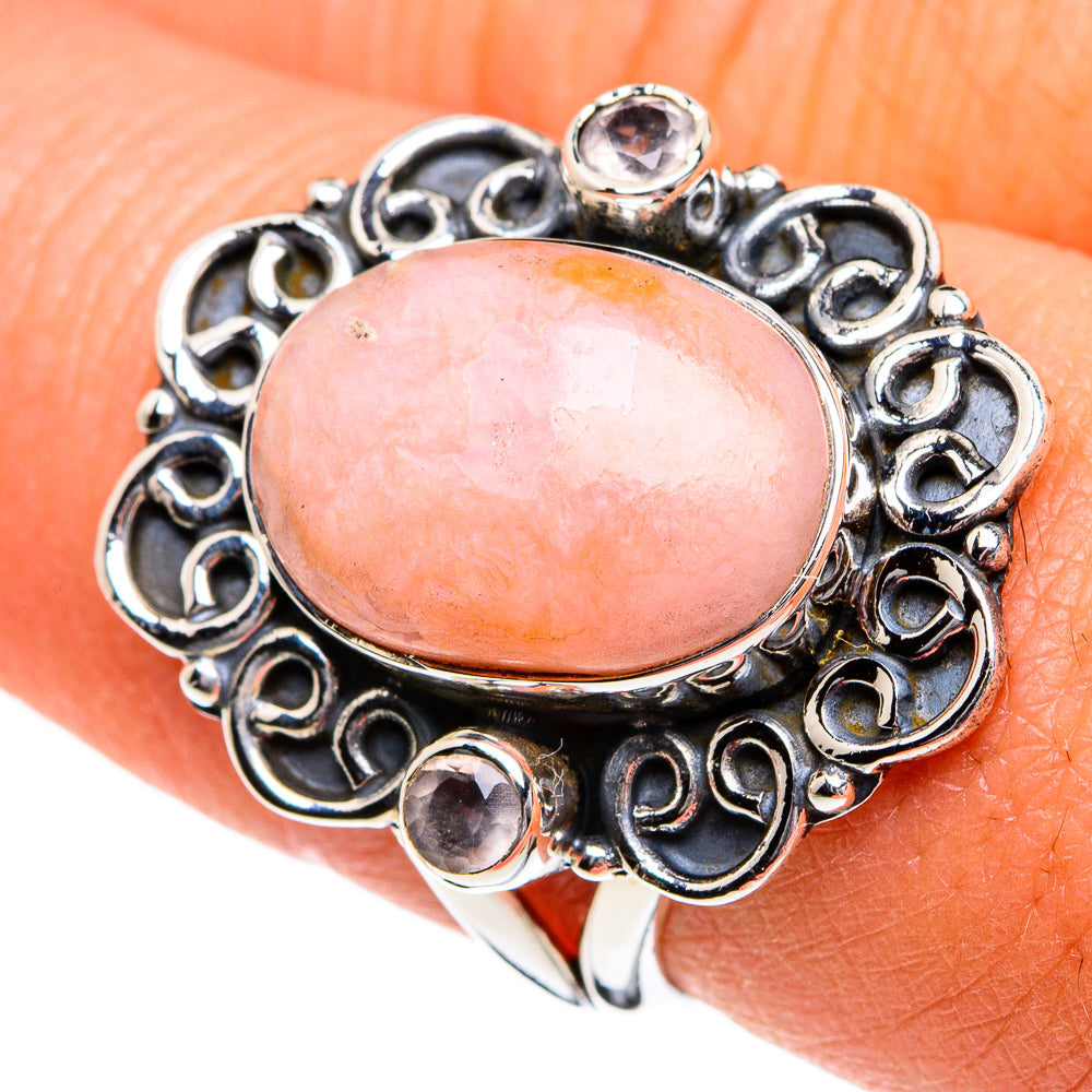 Pink Opal Rings handcrafted by Ana Silver Co - RING80885
