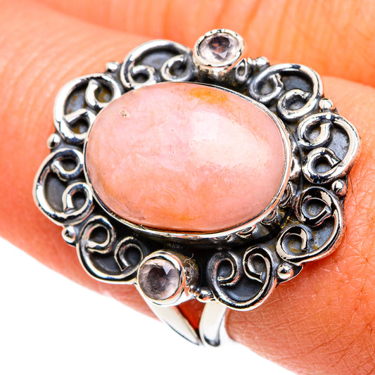 Pink Opal Rings handcrafted by Ana Silver Co - RING80885