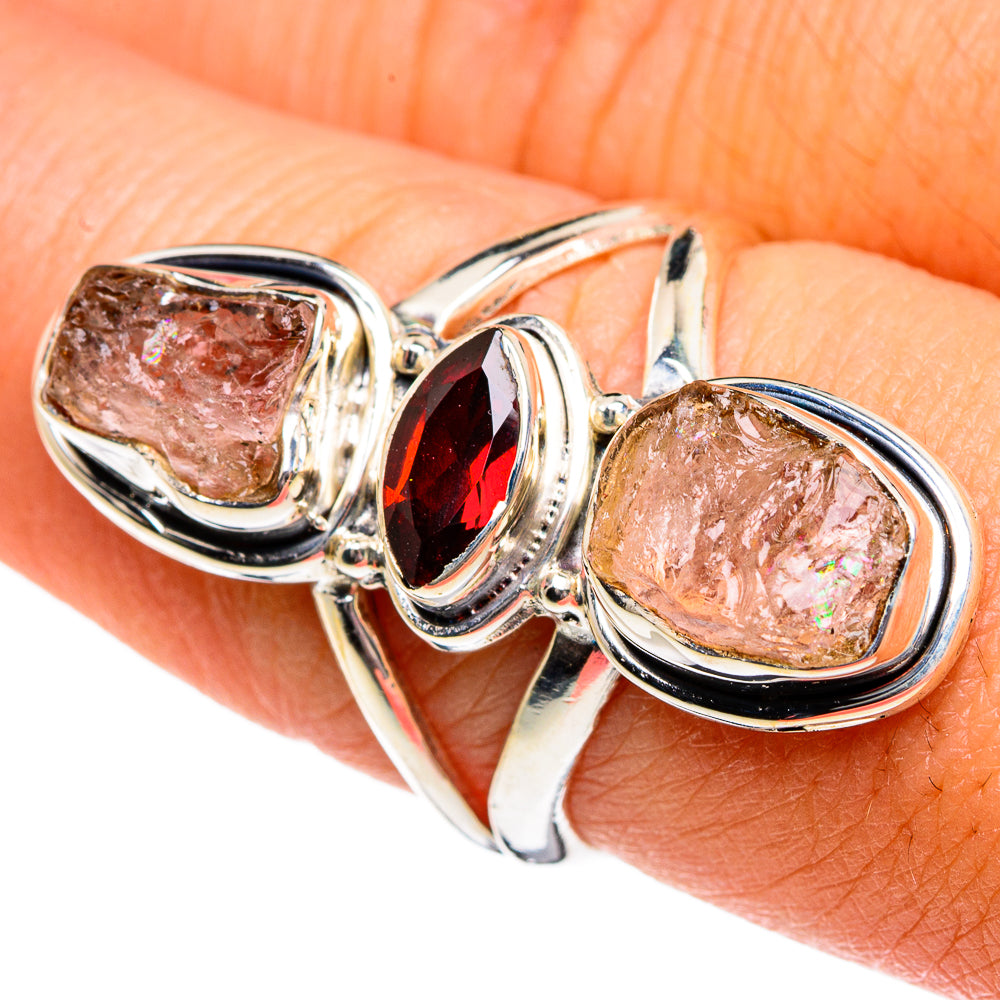Rose Quartz Rings handcrafted by Ana Silver Co - RING80886