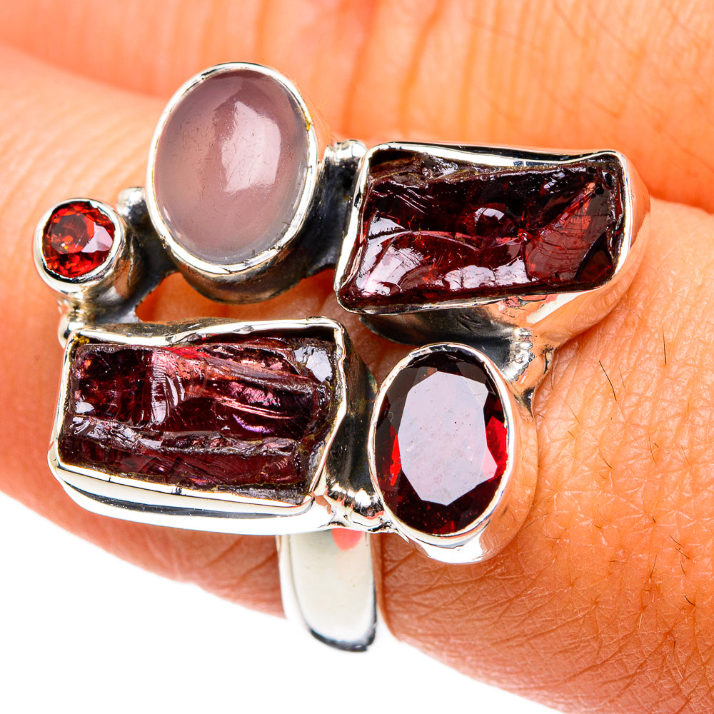 Garnet Rings handcrafted by Ana Silver Co - RING80888
