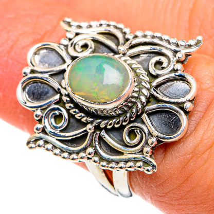 Ethiopian Opal Rings handcrafted by Ana Silver Co - RING80903