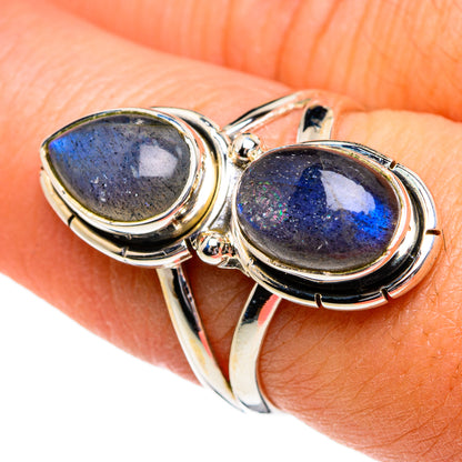 Labradorite Rings handcrafted by Ana Silver Co - RING80912