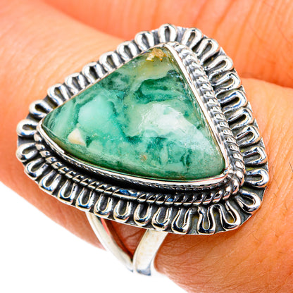 Chrysoprase Rings handcrafted by Ana Silver Co - RING80915