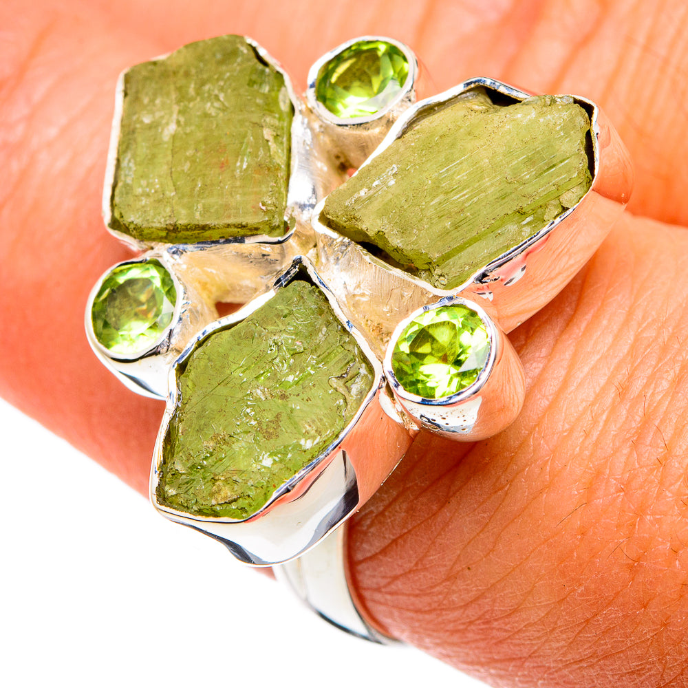 Green Kyanite Rings handcrafted by Ana Silver Co - RING80916