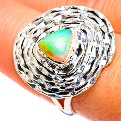 Ethiopian Opal Rings handcrafted by Ana Silver Co - RING80935