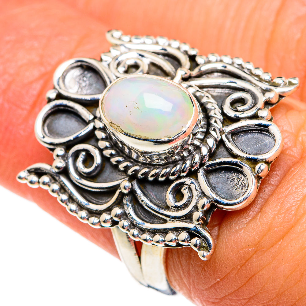 Ethiopian Opal Rings handcrafted by Ana Silver Co - RING80939