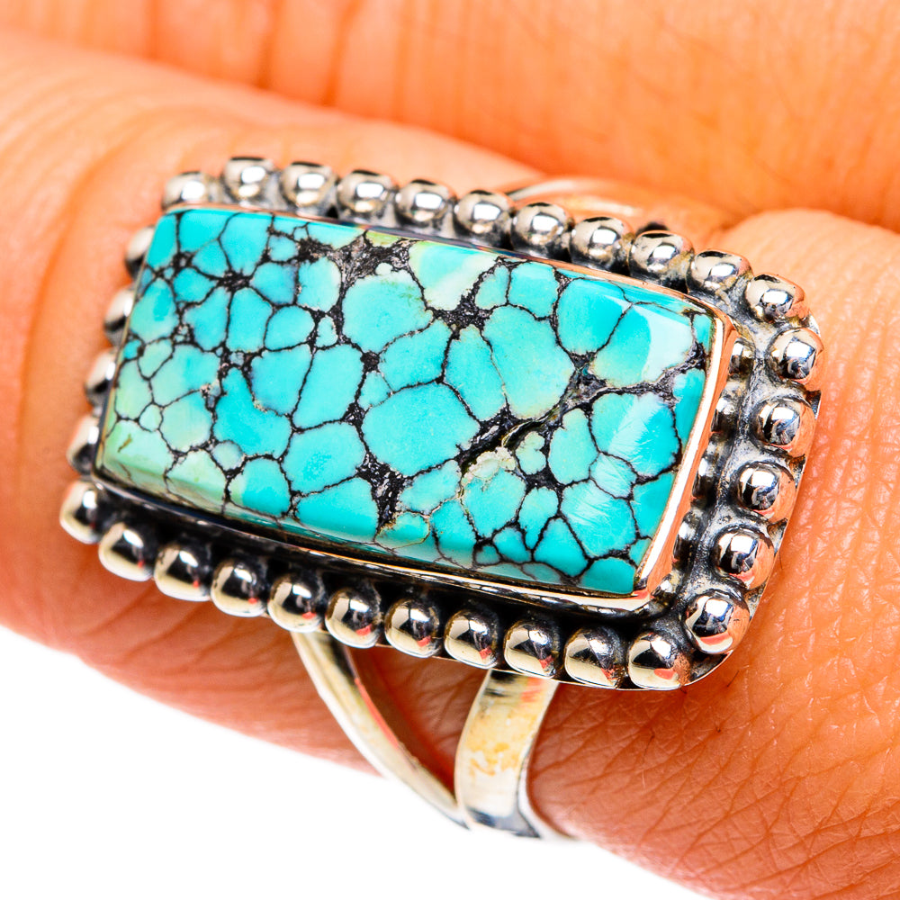 Tibetan Turquoise Rings handcrafted by Ana Silver Co - RING80944
