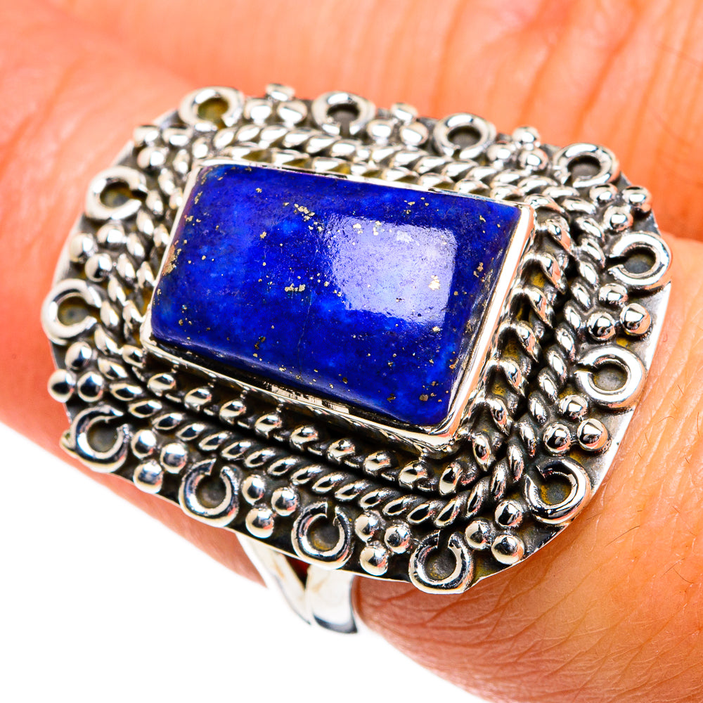 Lapis Lazuli Rings handcrafted by Ana Silver Co - RING80950