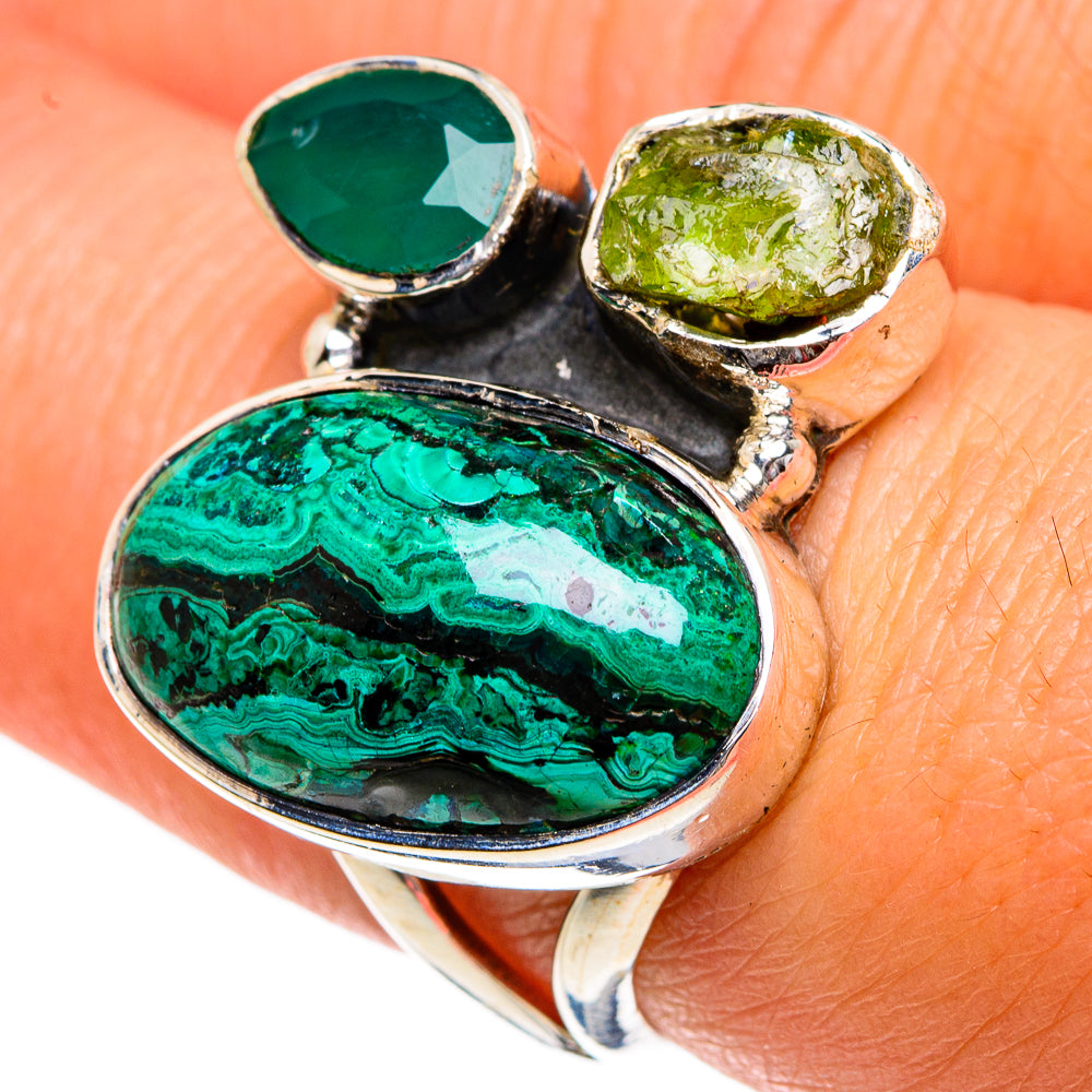 Chrysocolla Rings handcrafted by Ana Silver Co - RING80956