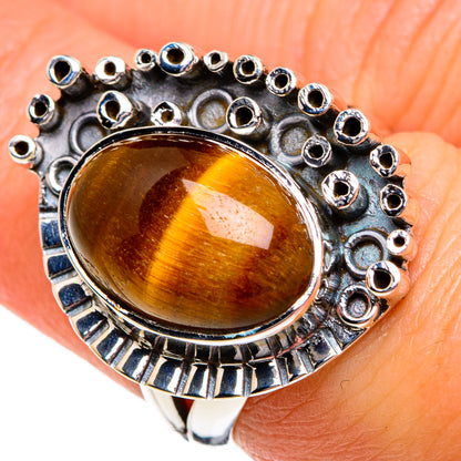 Tiger Eye Rings handcrafted by Ana Silver Co - RING80957