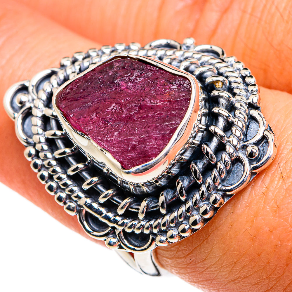 Pink Tourmaline Rings handcrafted by Ana Silver Co - RING80963