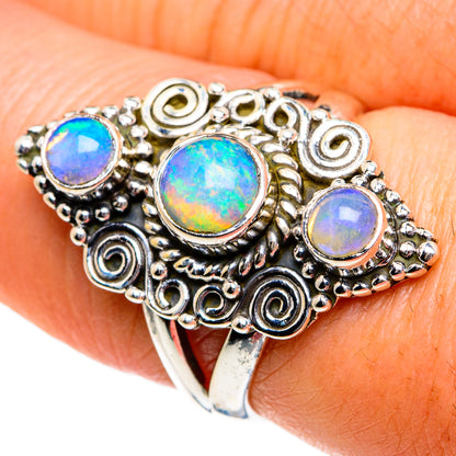 Ethiopian Opal Rings handcrafted by Ana Silver Co - RING80973