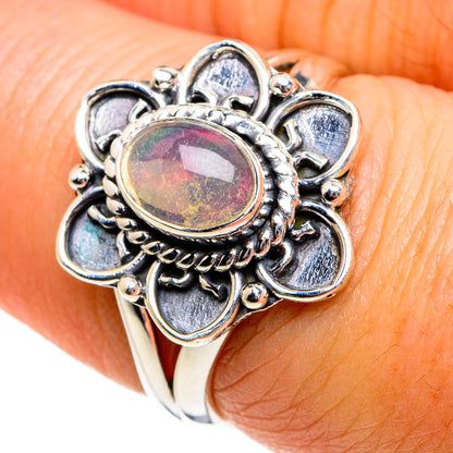 Ethiopian Opal Rings handcrafted by Ana Silver Co - RING80975